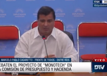 Dictamen favorable para el proyecto de monotech