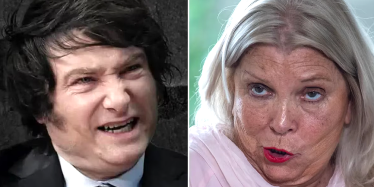 Javier Milei salió en defensa de Mauricio Macri y le contestó a Elisa Carrió: “Se le colgaron para robar cargos y ahora le escupen”