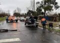 Por las fuertes lluvias, hay calles anegadas y familias evacuadas en La Plata