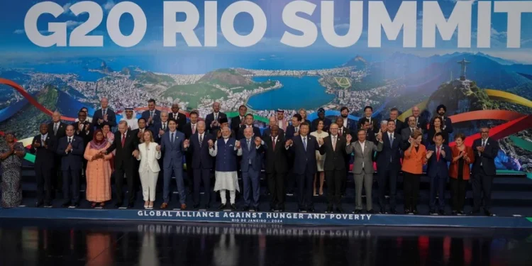 El presidente Javier Milei no estuvo en la foto final del G20