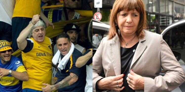 Siguen enfrentados la Ministra de Seguridad Patricia Bullrich y el jefe de la barra brava de Boca Juniors Di Zeo