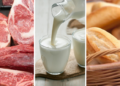 Picos negativos históricos para el consumo de leche, carne vacuna y yerba mate