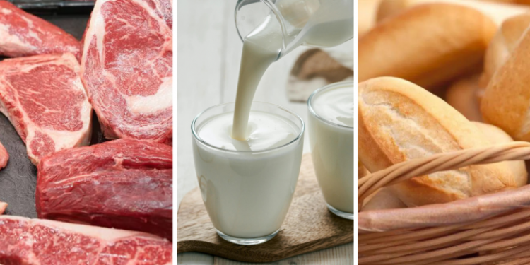 Picos negativos históricos para el consumo de leche, carne vacuna y yerba mate