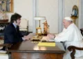 Milei llega a Roma por el Papa