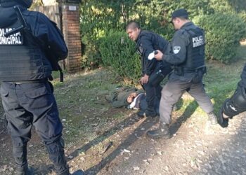 La flamante Policía Municipal de Escobar redujo a un delincuente usando armas no letales