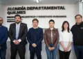 Axel Kicillof y Mayra Mendoza en la inauguración de Alcaidía en Quilmes.