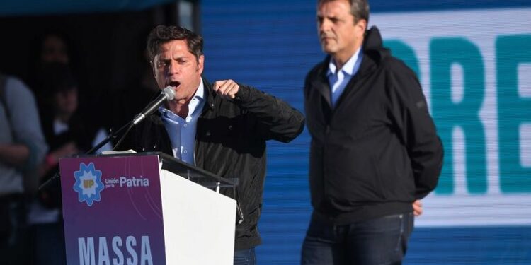 El acto de cierre de Fuerza Patria reunió a Kicillof y Massa en San Martín