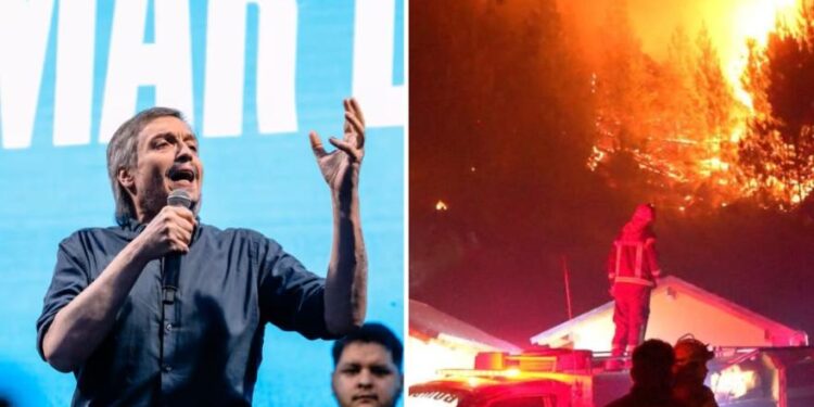 Kirchner sobre incendios: Cuestiona al Gobierno y pide Ley.