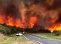 El gobernador de Chubut y el 85% de contención del fuego.