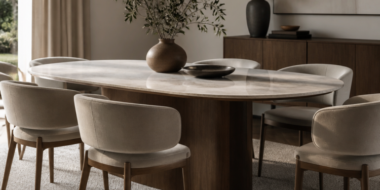 El adiós a la mesa cuadrada en el comedor: la elegancia y funcionalidad de las mesas redondas y ovaladas en 2026