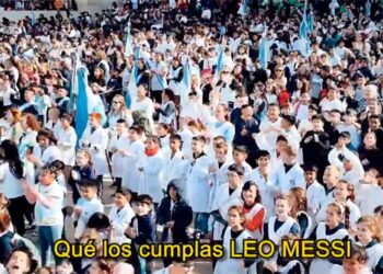 Más de 5000 niños celebraron el cumpleaños de Lionel Messi en Rosario