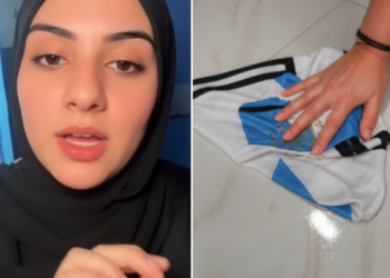 Controversial propuesta de una tiktoker egipcia tras la eliminación en el Mundial: usar la camiseta de Messi como trapo
