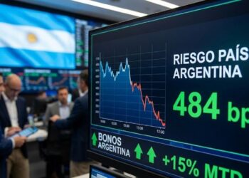 El riesgo país desciende a 405 puntos, alcanzando su nivel más bajo en ocho años