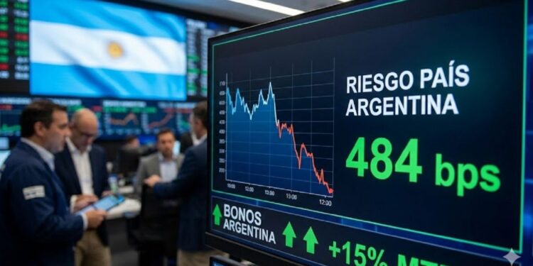 El riesgo país desciende a 405 puntos, alcanzando su nivel más bajo en ocho años