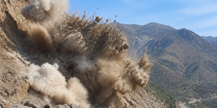 Detonaciones en La Rioja: avanza la obra de un túnel en la ruta nacional 75