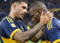 El gesto de Leandro Paredes hacia Enner Valencia tras la victoria de Boca Juniors sobre Racing